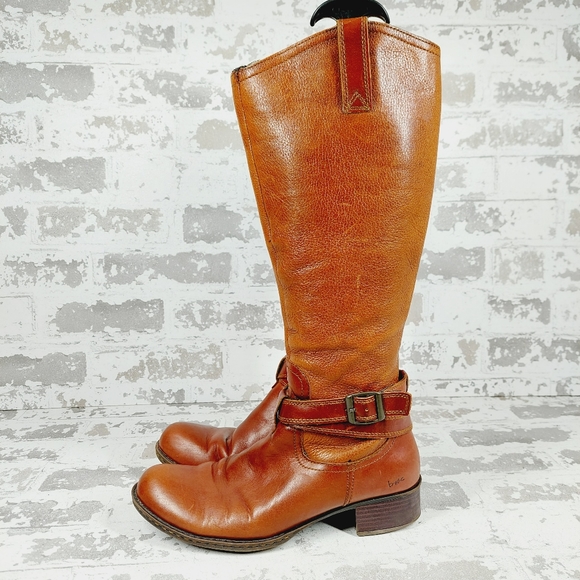 boc Shoes Boc Born Concept Bc689 Katonah Leather Brown Riding Boots